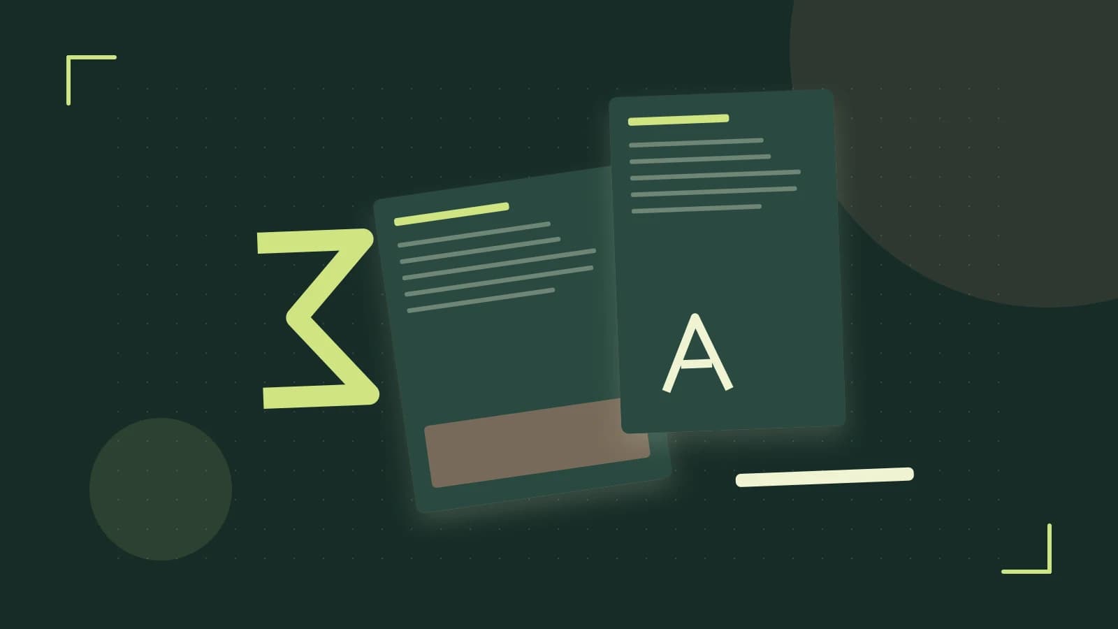 Editorial illustration of typeset pages, expressive letterform shapes and a precise editorial page grid