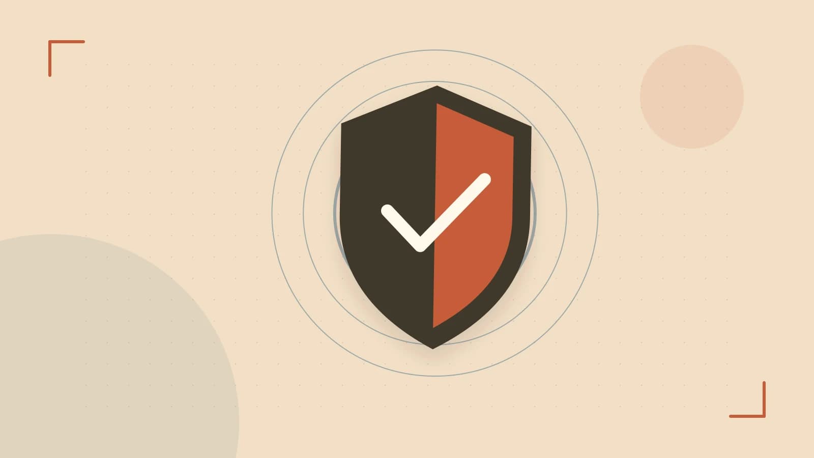 Editorial illustration of a sculpted shield, authentication key and concentric permission boundaries