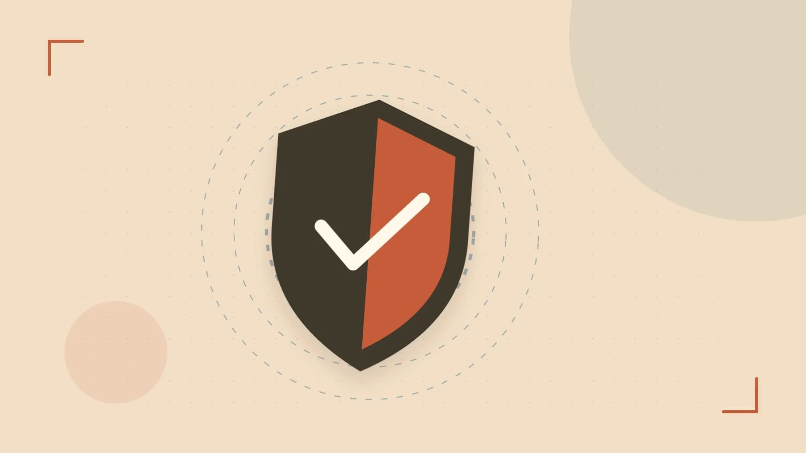 Editorial illustration of a sculpted shield, authentication key and concentric permission boundaries