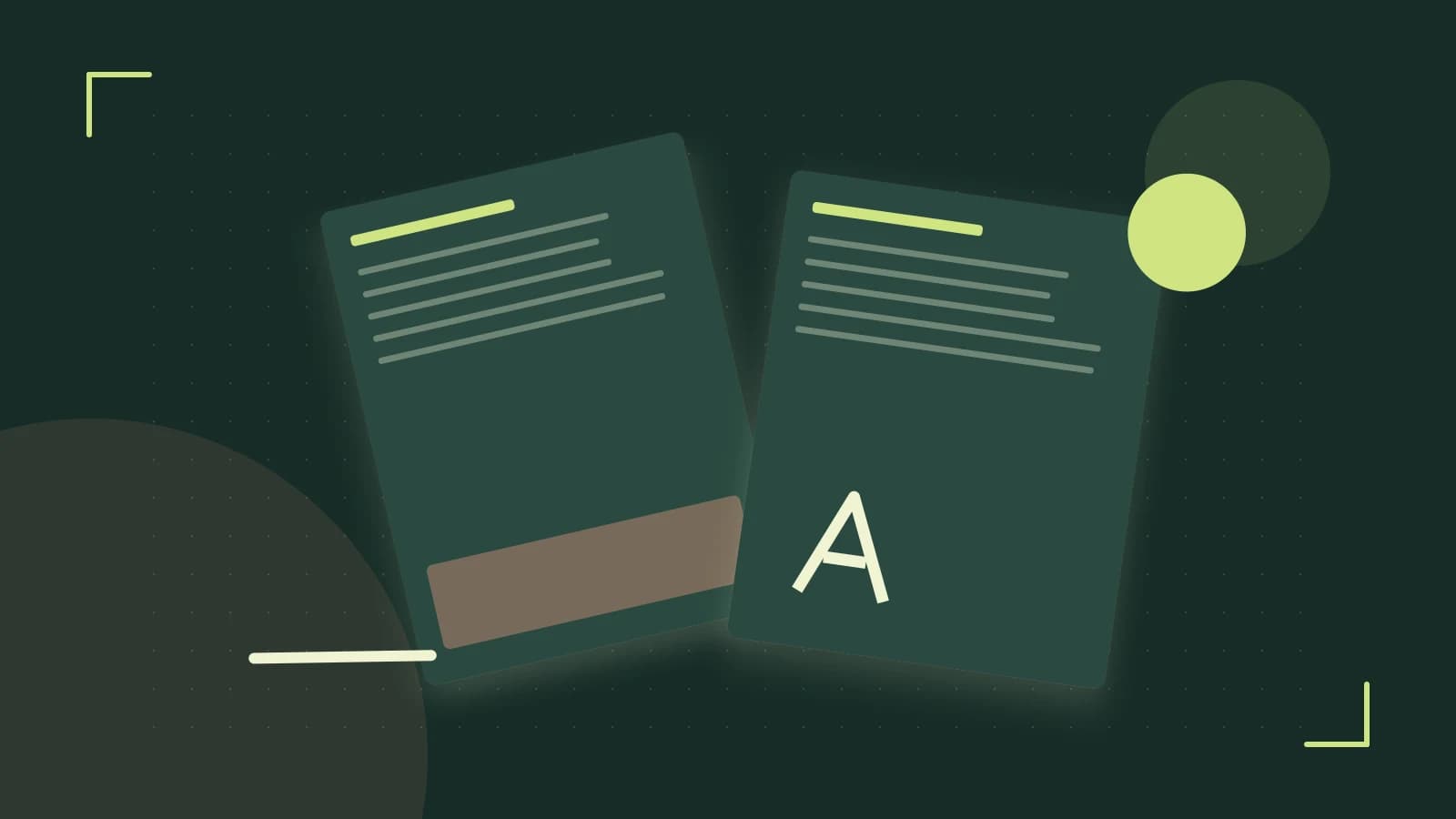 Editorial illustration of typeset pages, expressive letterform shapes and a precise editorial page grid