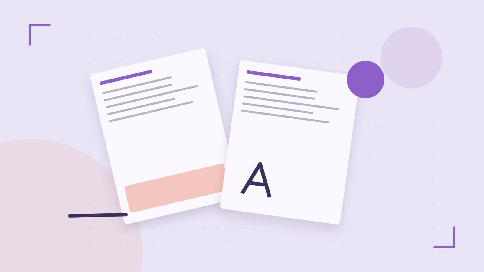 Editorial illustration of typeset pages, expressive letterform shapes and a precise editorial page grid