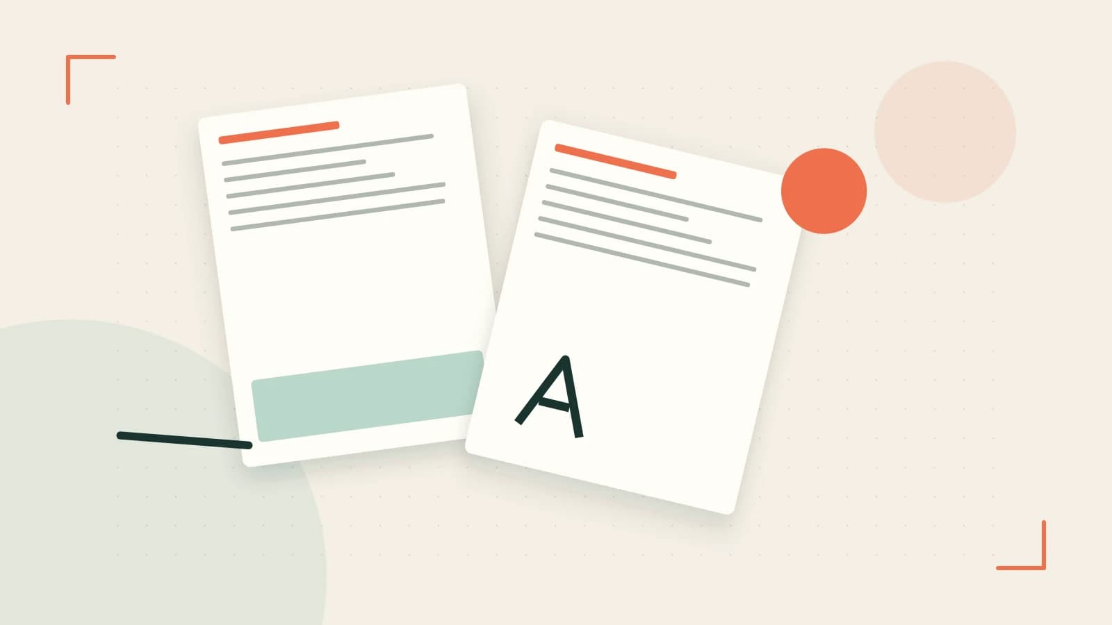 Editorial illustration of typeset pages, expressive letterform shapes and a precise editorial page grid