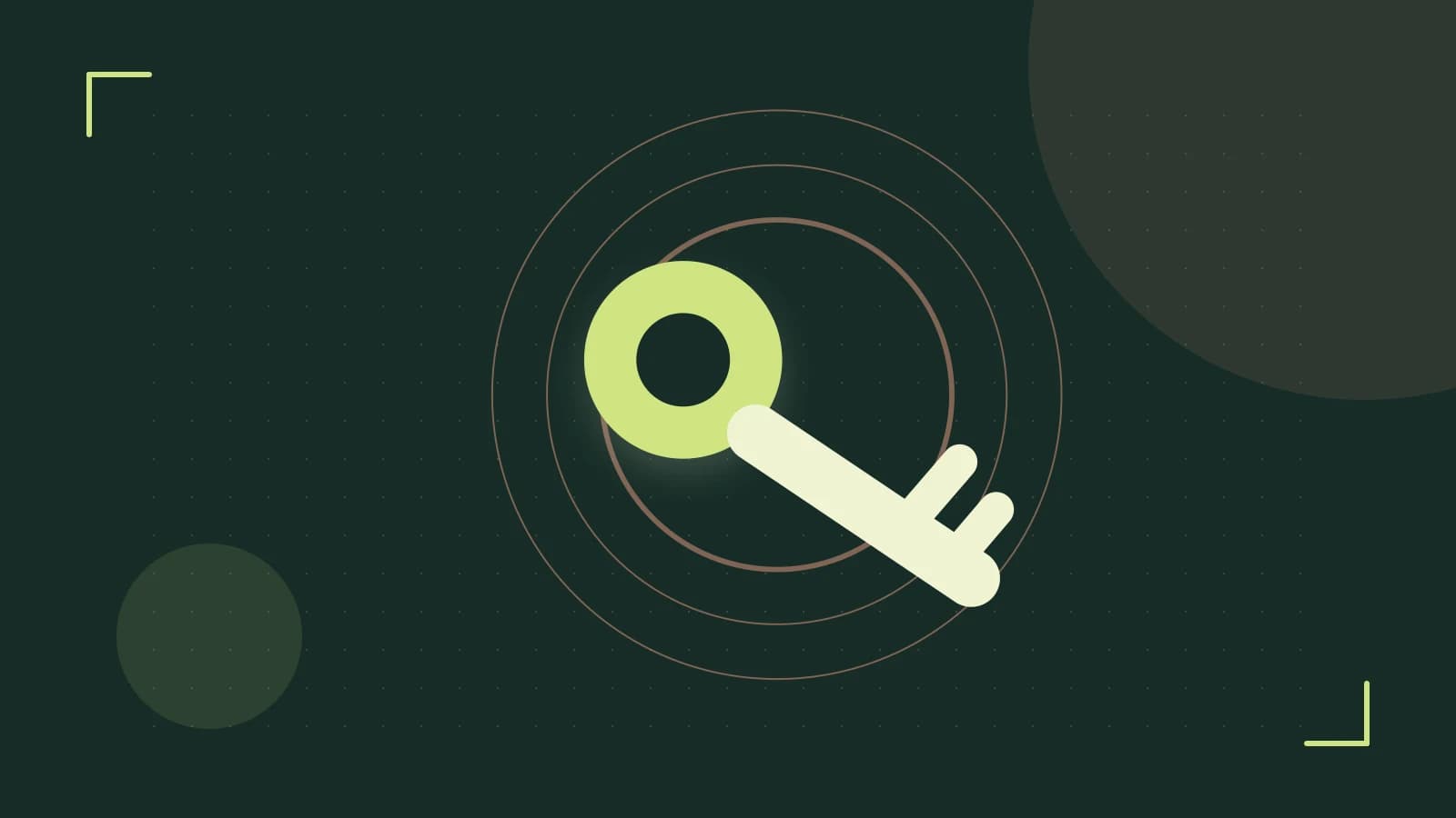 Editorial illustration of a sculpted shield, authentication key and concentric permission boundaries