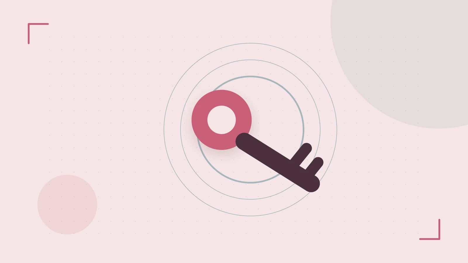Editorial illustration of a sculpted shield, authentication key and concentric permission boundaries