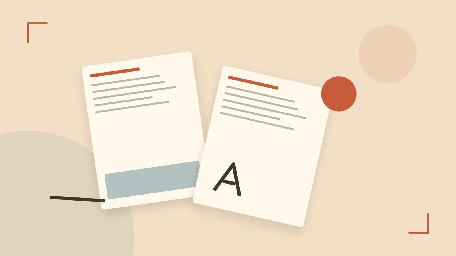 Editorial illustration of typeset pages, expressive letterform shapes and a precise editorial page grid