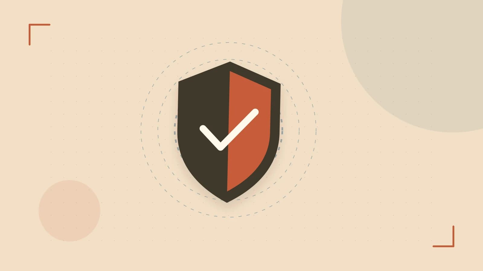 Editorial illustration of a sculpted shield, authentication key and concentric permission boundaries