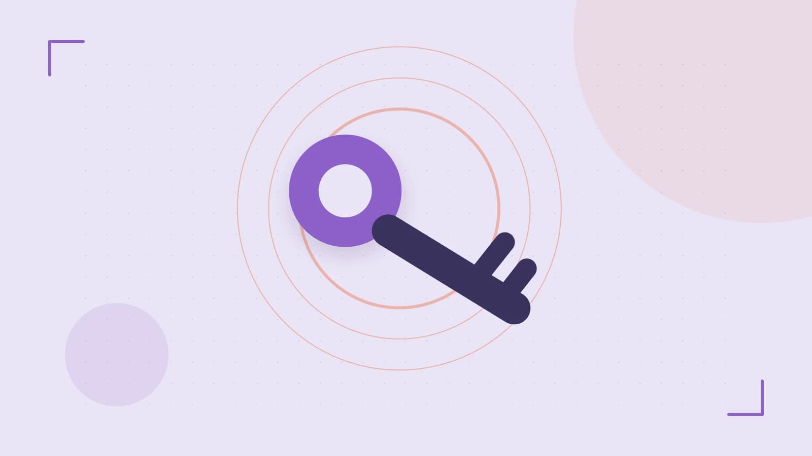 Editorial illustration of a sculpted shield, authentication key and concentric permission boundaries