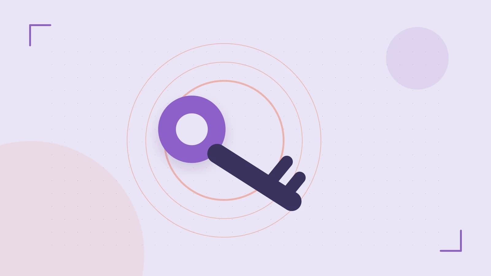 Editorial illustration of a sculpted shield, authentication key and concentric permission boundaries