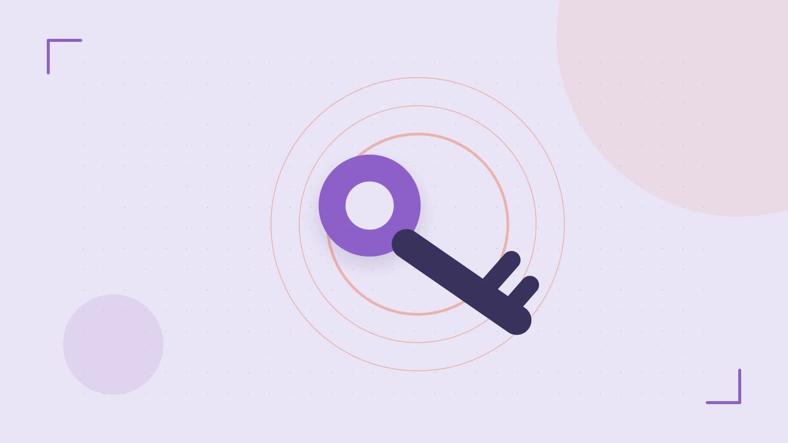 Editorial illustration of a sculpted shield, authentication key and concentric permission boundaries