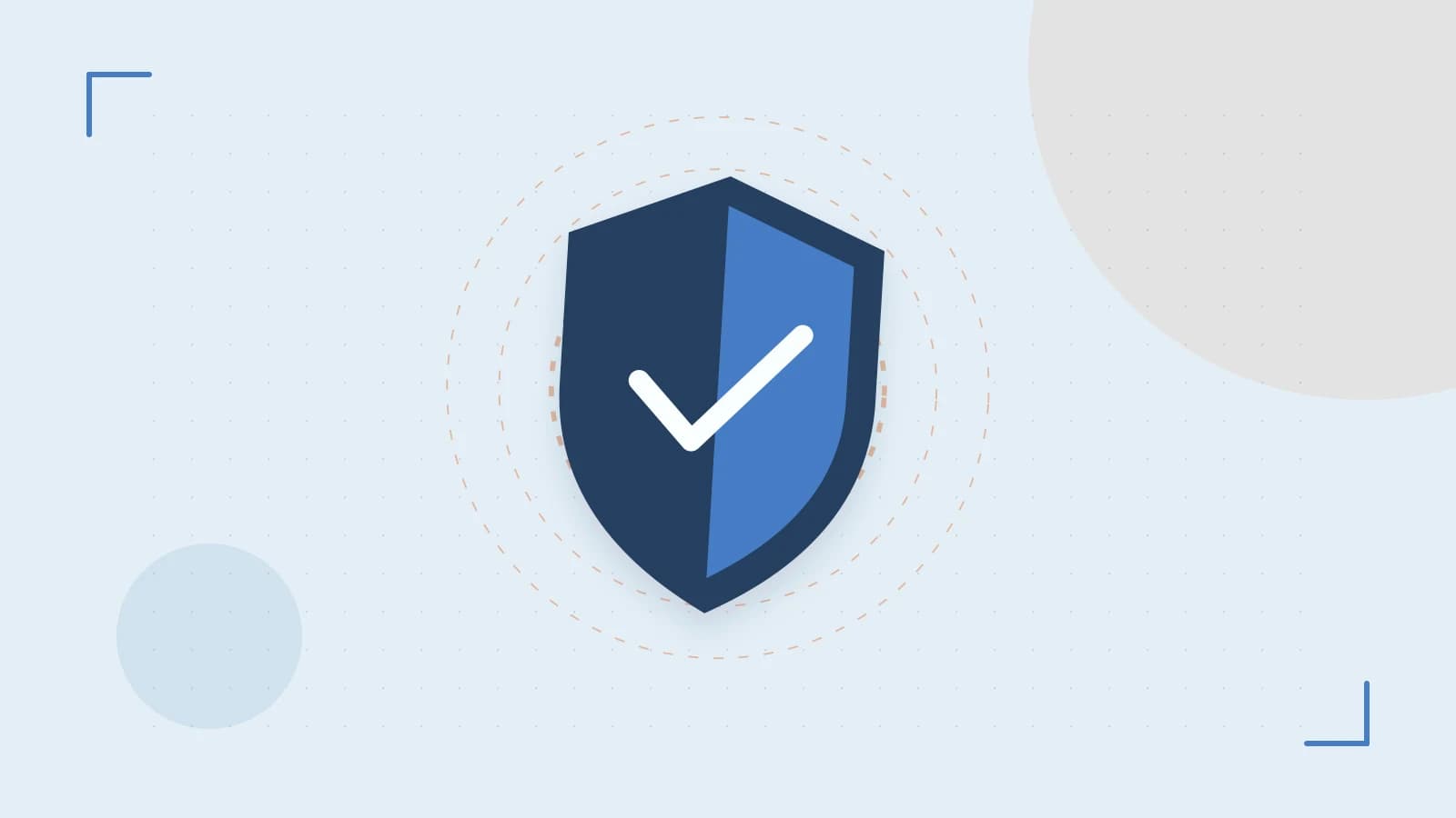 Editorial illustration of a sculpted shield, authentication key and concentric permission boundaries