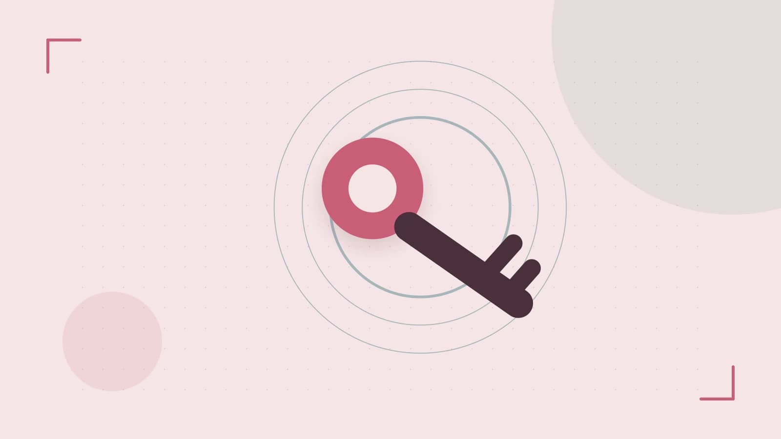 Editorial illustration of a sculpted shield, authentication key and concentric permission boundaries