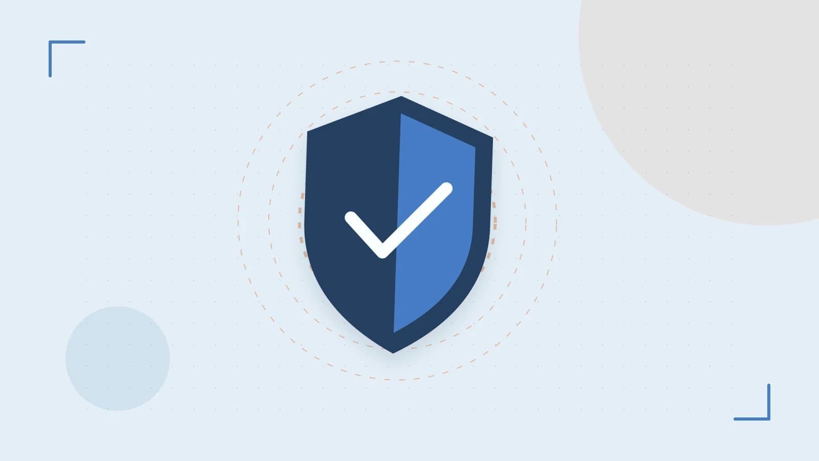 Editorial illustration of a sculpted shield, authentication key and concentric permission boundaries