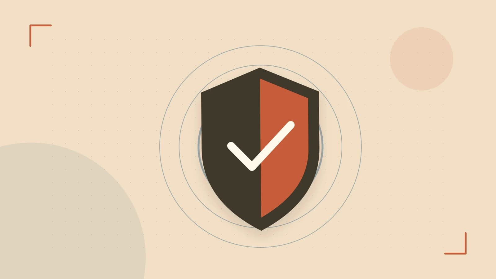 Editorial illustration of a sculpted shield, authentication key and concentric permission boundaries