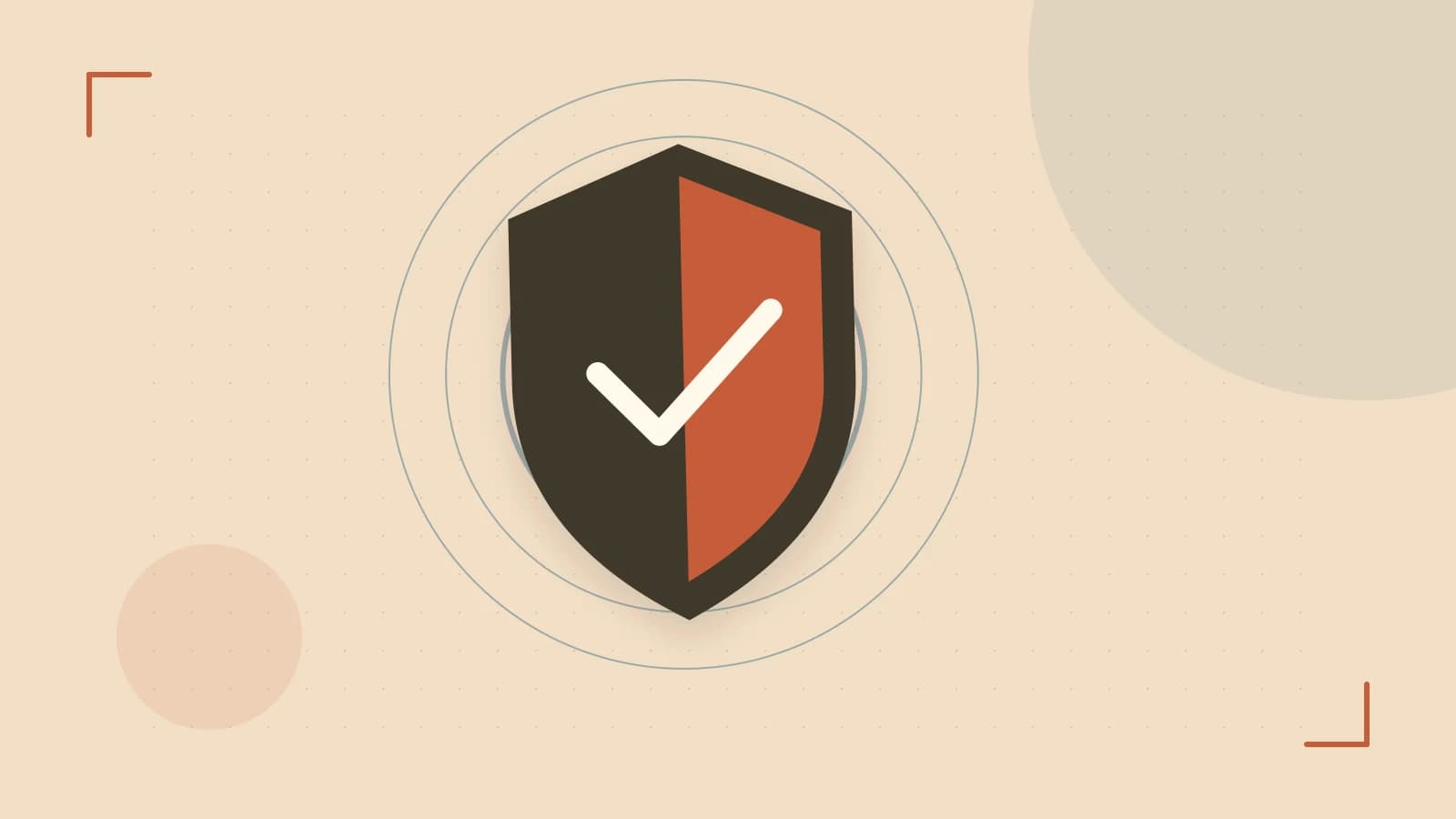 Editorial illustration of a sculpted shield, authentication key and concentric permission boundaries