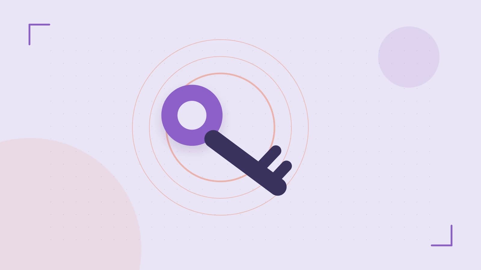 Editorial illustration of a sculpted shield, authentication key and concentric permission boundaries
