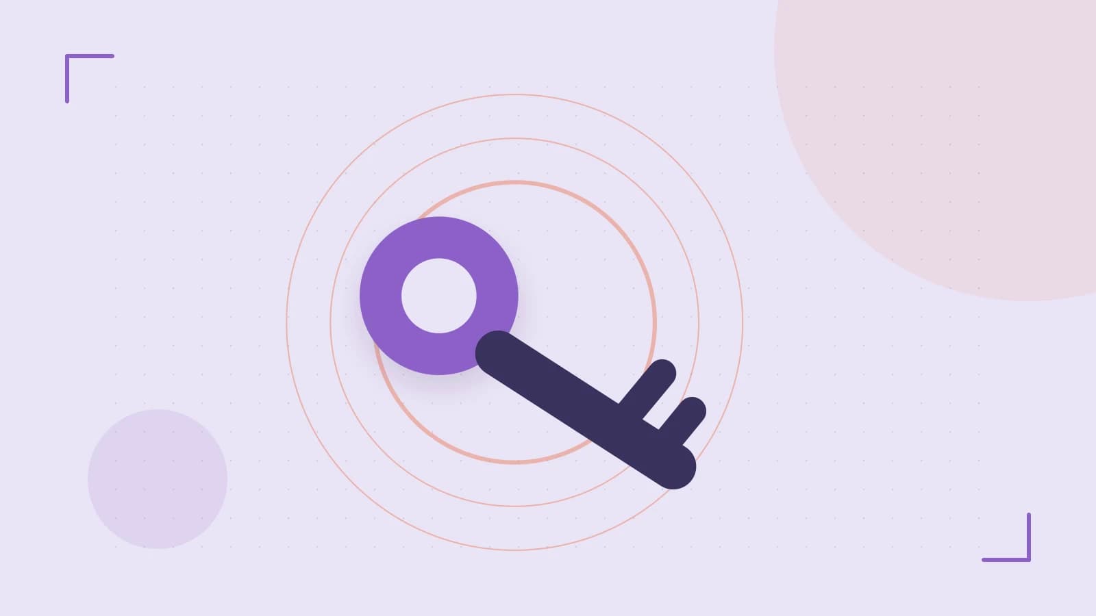 Editorial illustration of a sculpted shield, authentication key and concentric permission boundaries