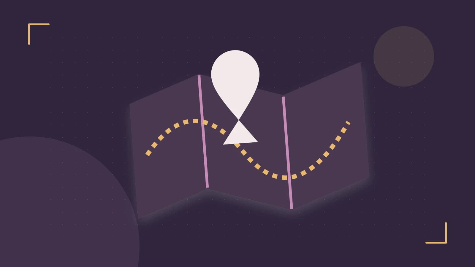 Editorial illustration of an editorial globe with meridians and layered geographic shapes