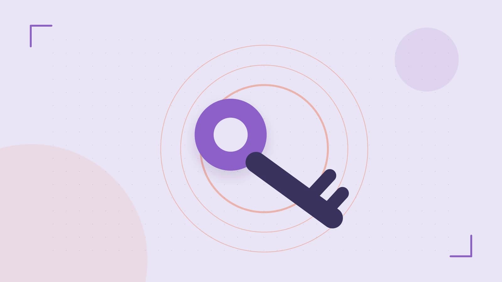 Editorial illustration of a sculpted shield, authentication key and concentric permission boundaries
