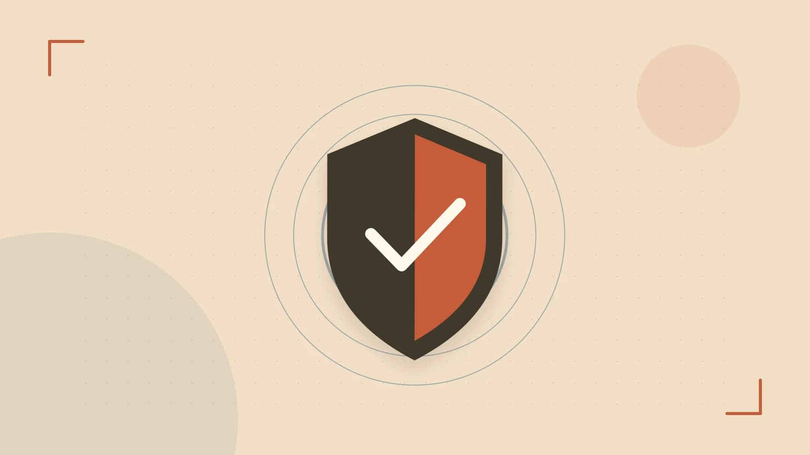 Editorial illustration of a sculpted shield, authentication key and concentric permission boundaries