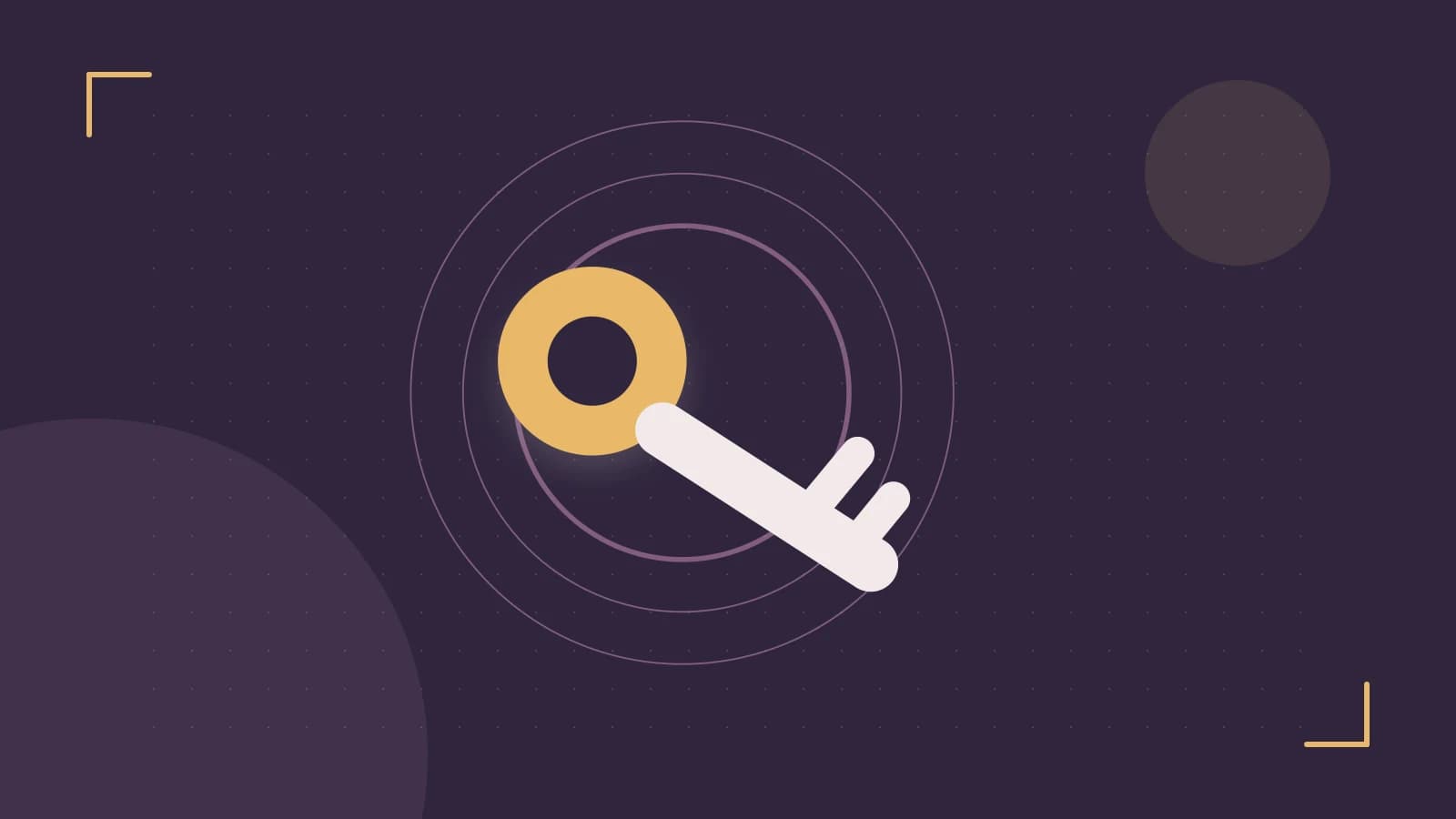 Editorial illustration of a sculpted shield, authentication key and concentric permission boundaries