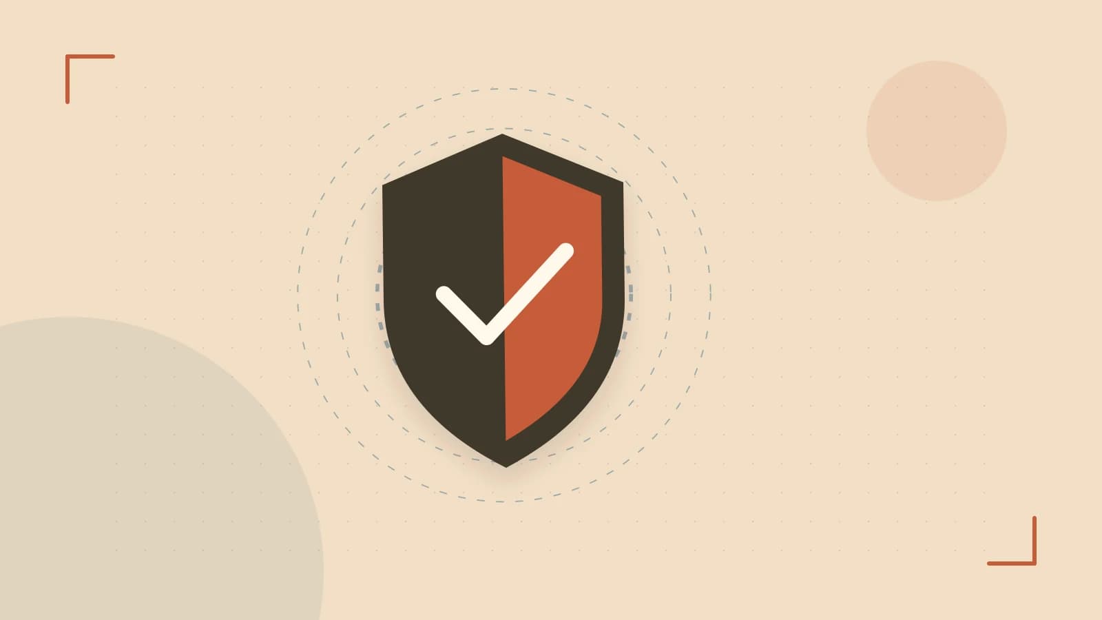 Editorial illustration of a sculpted shield, authentication key and concentric permission boundaries