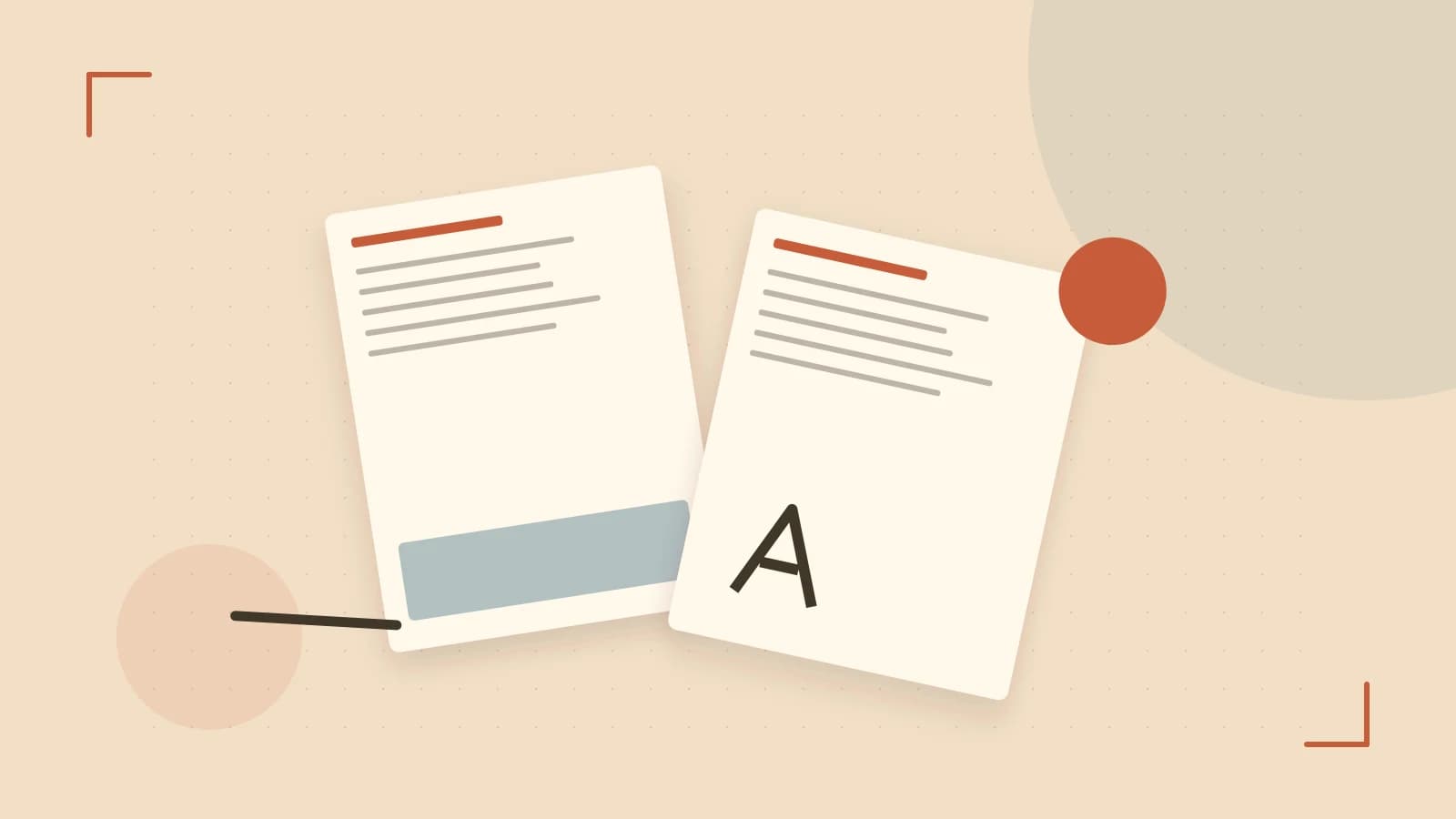 Editorial illustration of typeset pages, expressive letterform shapes and a precise editorial page grid