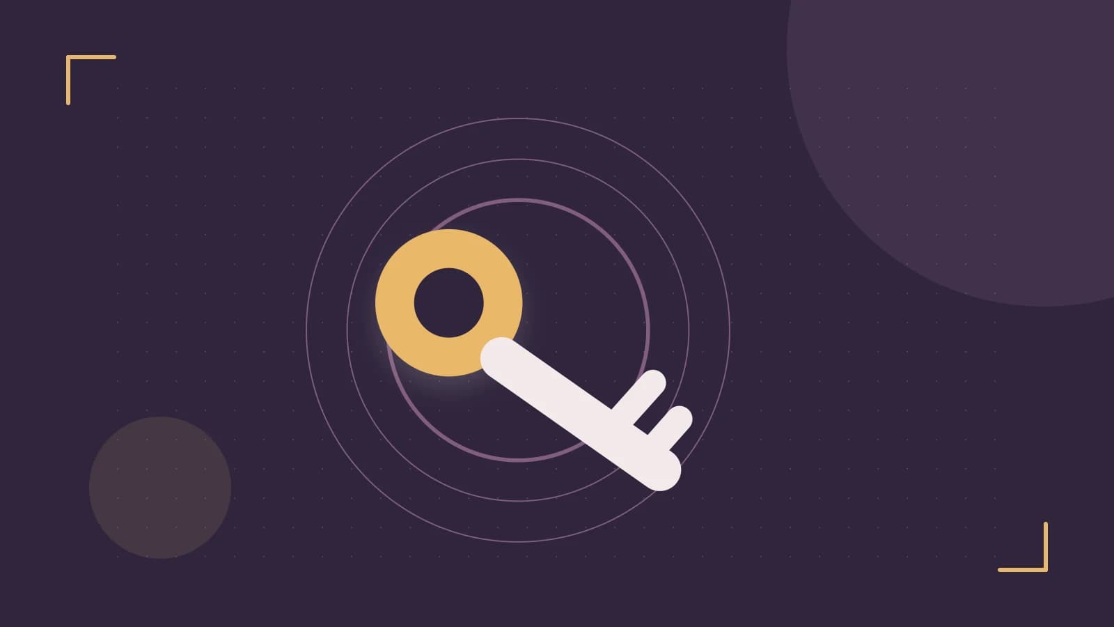 Editorial illustration of a sculpted shield, authentication key and concentric permission boundaries