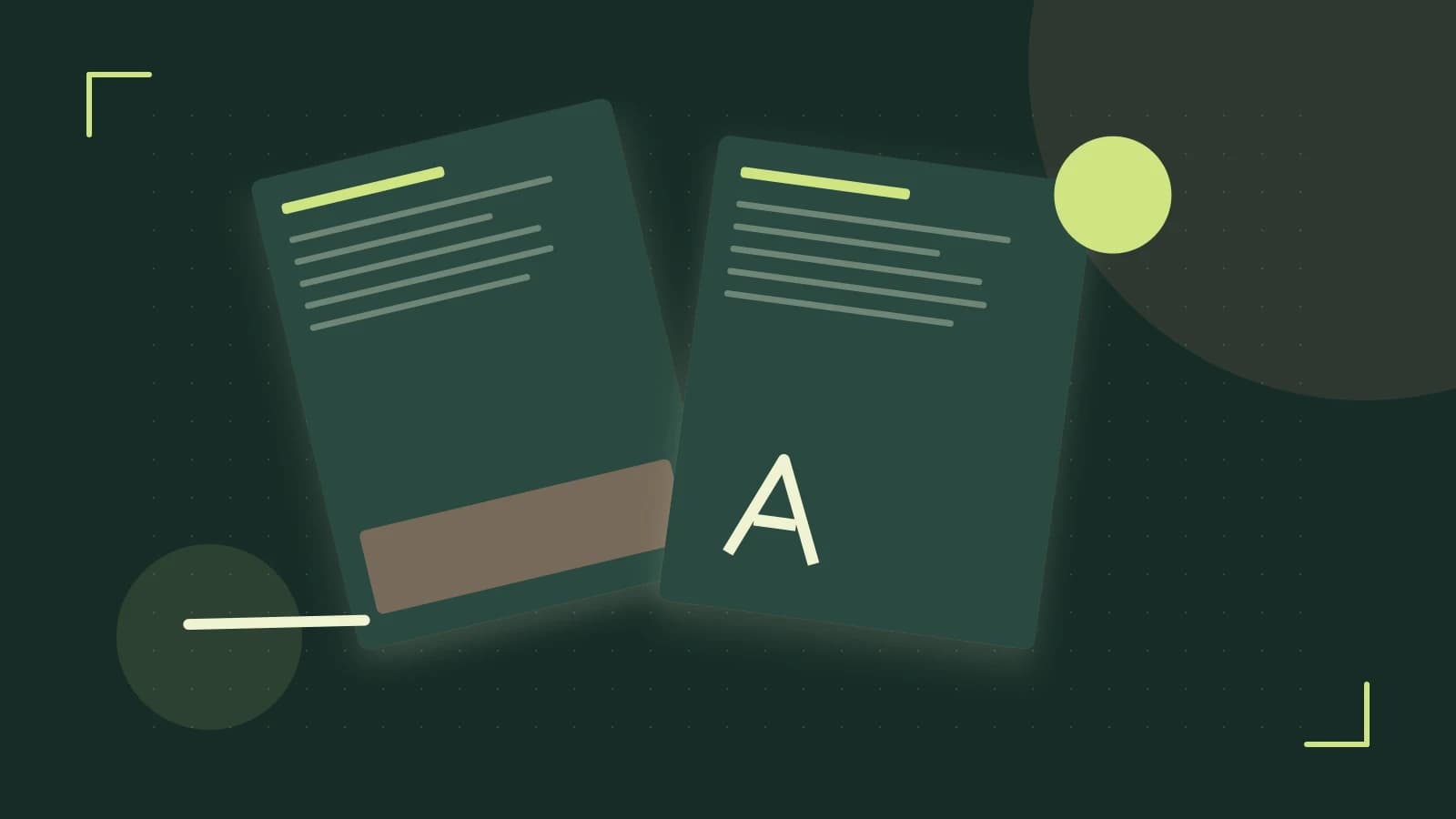 Editorial illustration of typeset pages, expressive letterform shapes and a precise editorial page grid