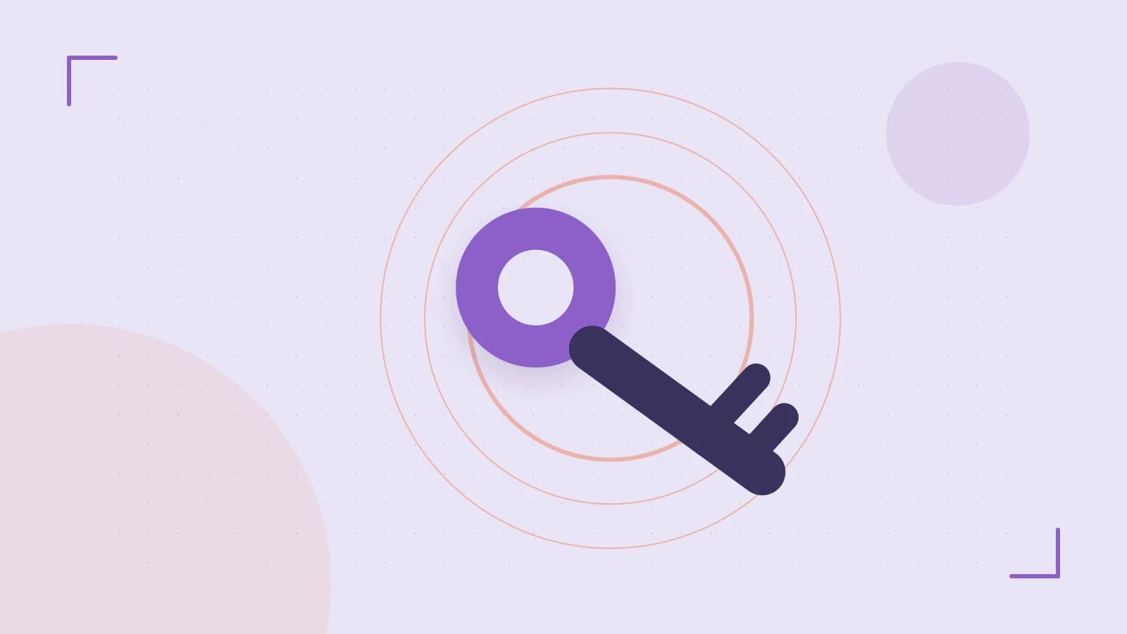 Editorial illustration of a sculpted shield, authentication key and concentric permission boundaries