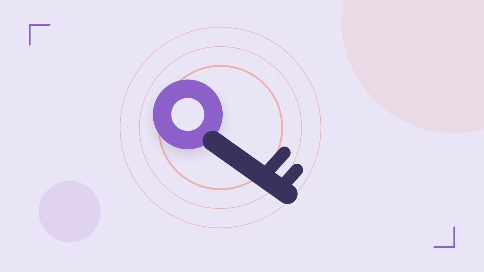 Editorial illustration of a sculpted shield, authentication key and concentric permission boundaries